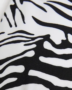 River Island animal print bikini top White Discount