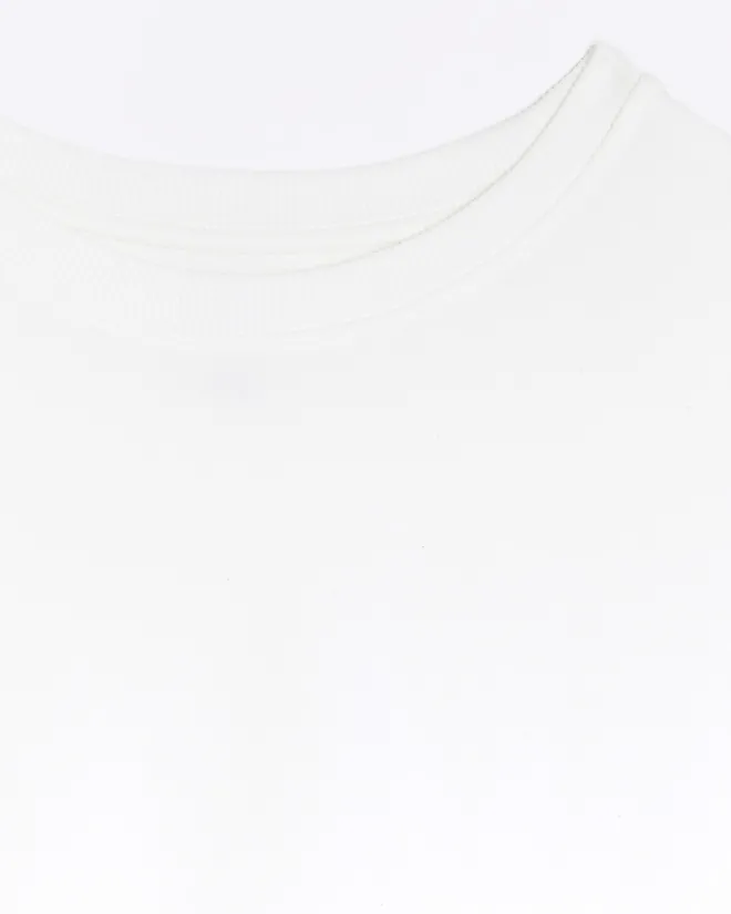 River Island crop plain sweatshirt White Hot