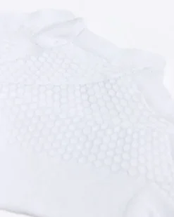 River Island honeycomb 2 pack trainer socks White Discount