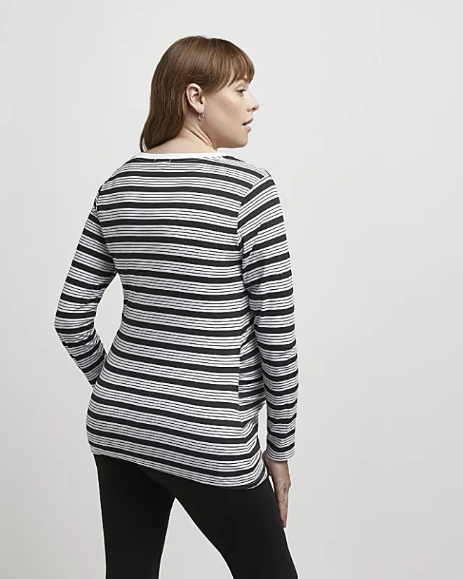 River Island maternity long sleeve t-shirt multipack White Online