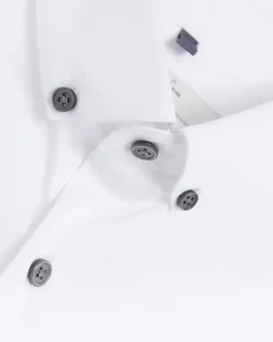 River Island Muscle fit long sleeve Shirt White Sale