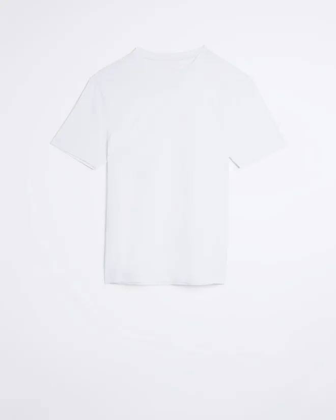 River Island slim fit t-shirt White Online